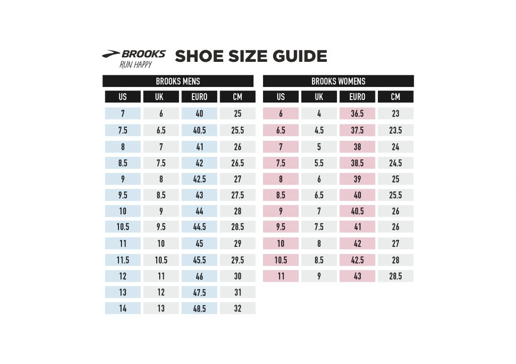 puma womens running shoes size chart