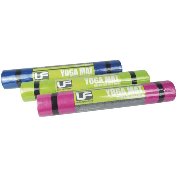 UrbanFitness4mmYogaMatBlueGreenPinkPurple